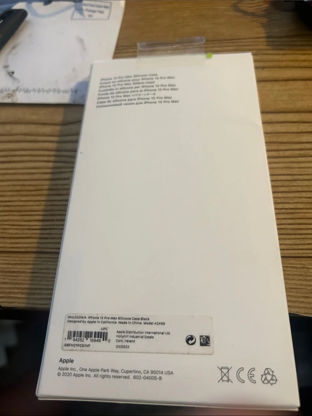 Apple Silicone iPhone 12 Pro Max Case in Black with MagSafe(New)